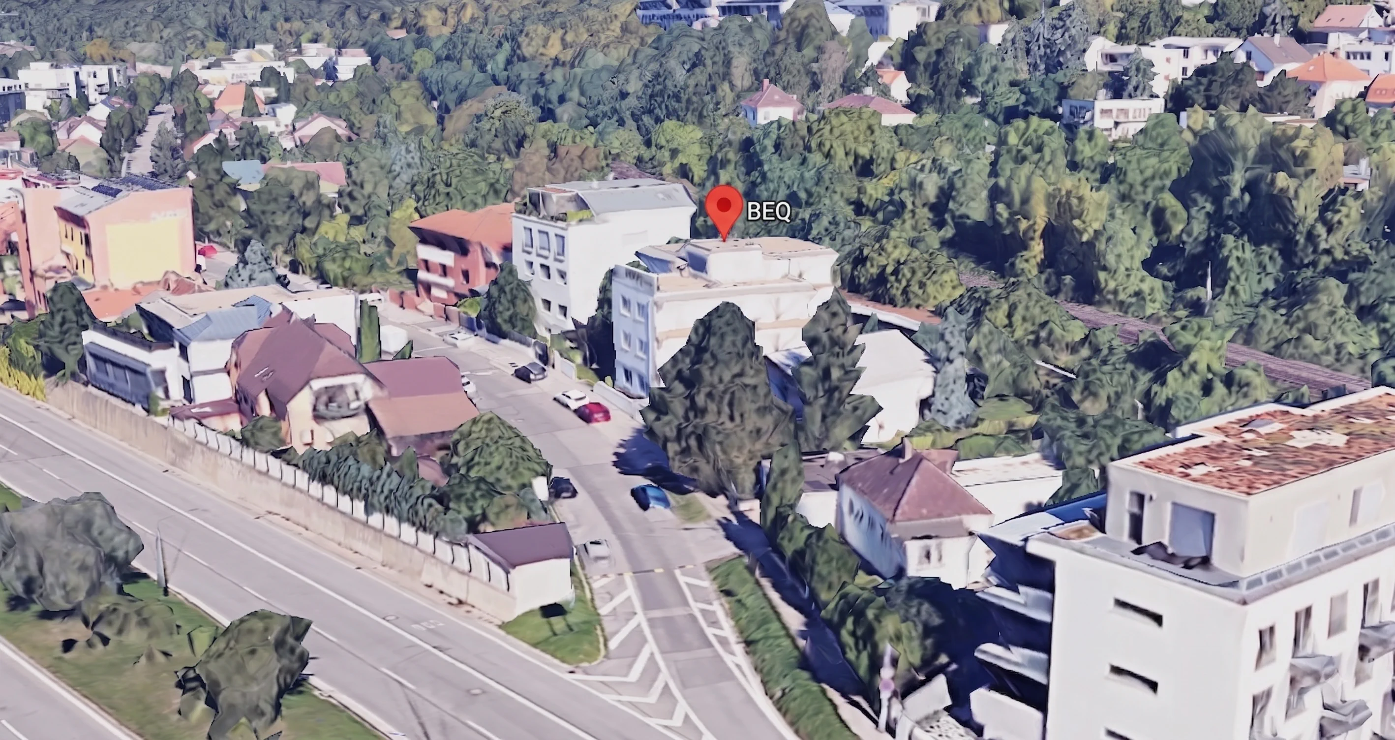 Aerial view of the BEQ System location in Bratislava