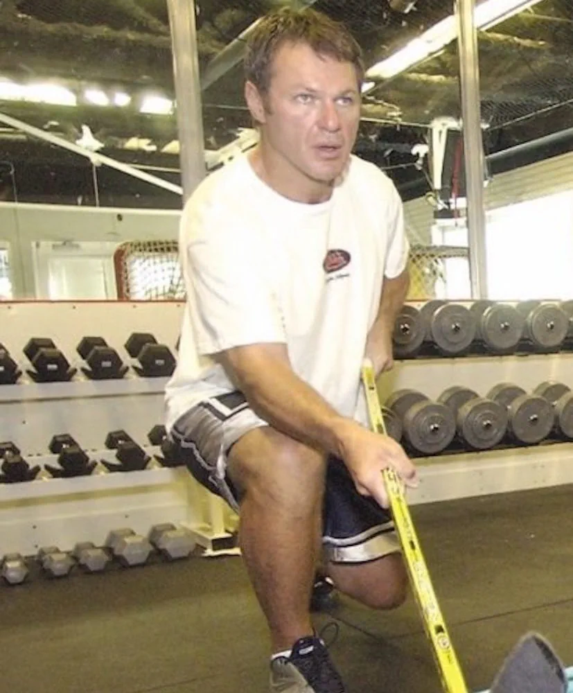 Claude Lemieux training with Dusan Benicky